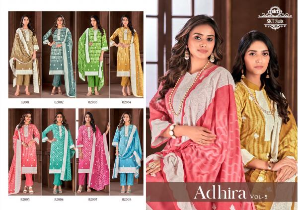 Skt Adhira Vol 5 Casual Cotton Dress Material Collection